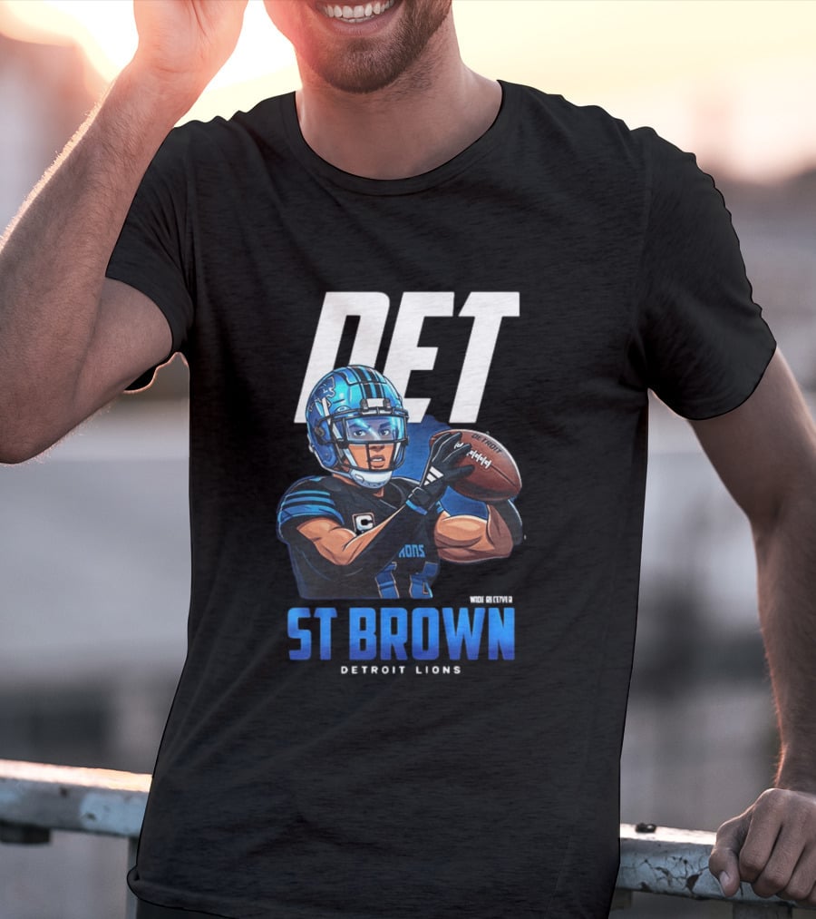 DET St Brown Detroit Lions Football T-Shirt
