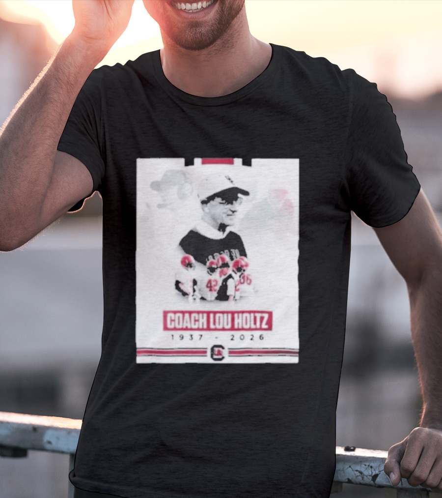 Coach Lou Holtz 1937 2026 Memorial South Carolina Football T-Shirt