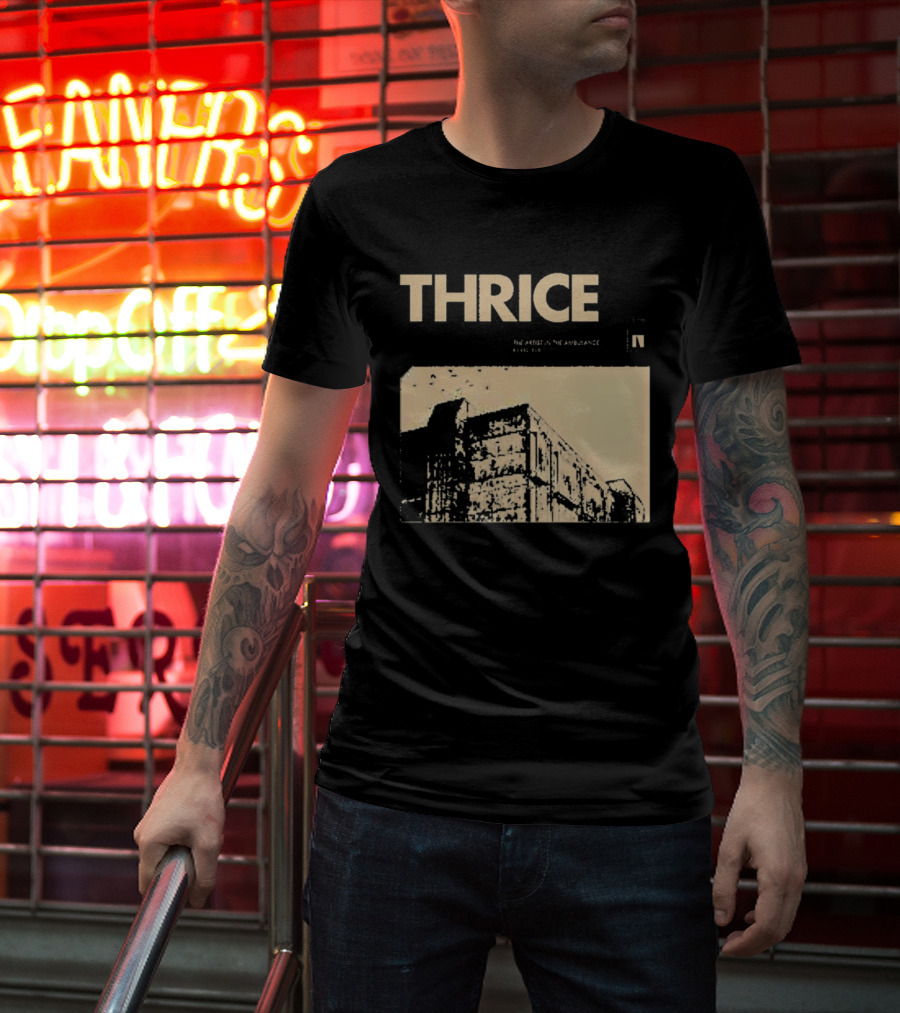 Thrice The Artist In The Ambulance Album Cover Art Building T-Shirt