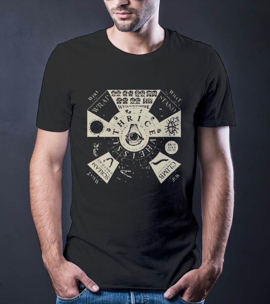 Thrice Vheissu Album Cover With Music Symbols And Mechanical Details T-Shirt
