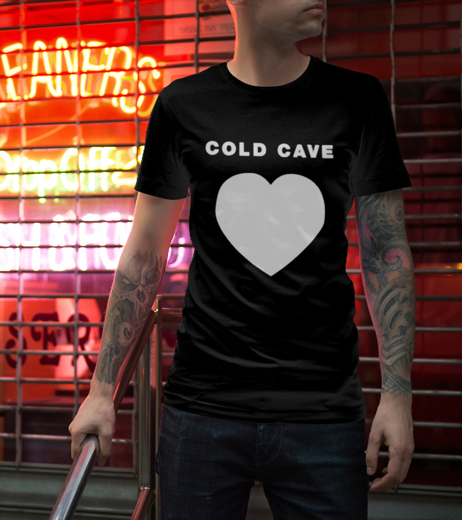 Heartworm Press Cold Cave White Heart T-Shirt