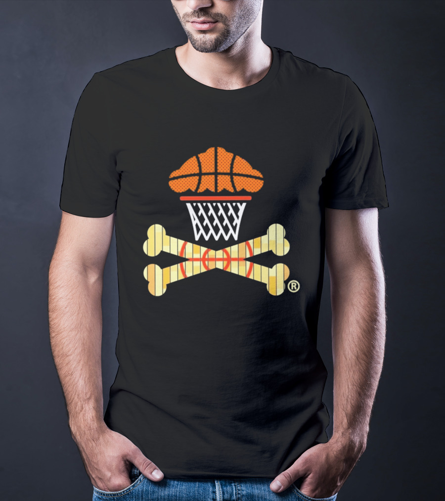 Johnny Cupcakes Women's Boxy Basketball Cupcake Crossbones T-Shirt