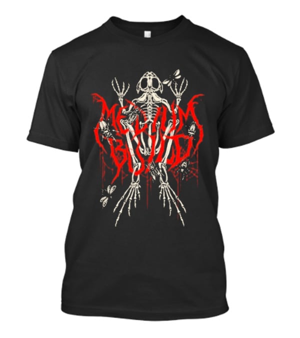 Medium Build Frog Skeleton Red Dripping T-Shirt