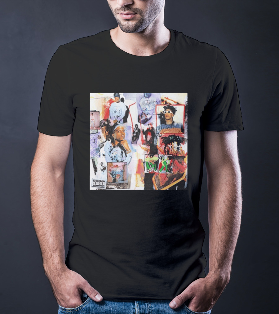 Pi'erre Bourne YO!88 Collage Explicit Content Vintage Style Photo Montage T-Shirt