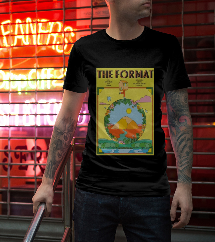 The Format Concert Tour April 8 2026 The Moody Theater Austin TX With Ben Kweller And Limbeck T-Shirt