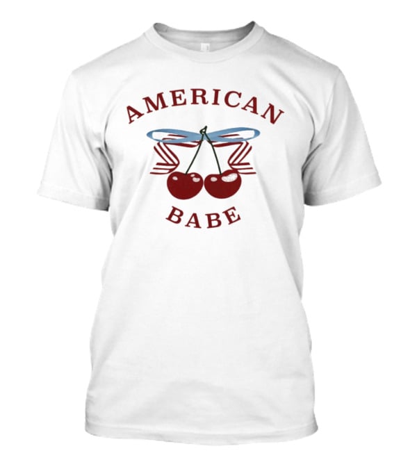 Elise Kibler Cherry Bow American Babe T-Shirt