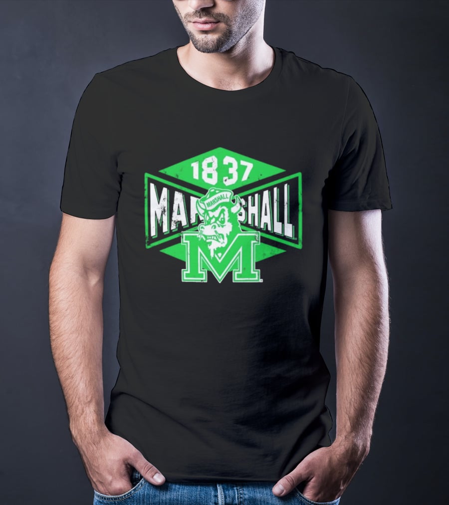 Marshall Thundering Herd 1837 Vintage Retro Team Spirit T-Shirt