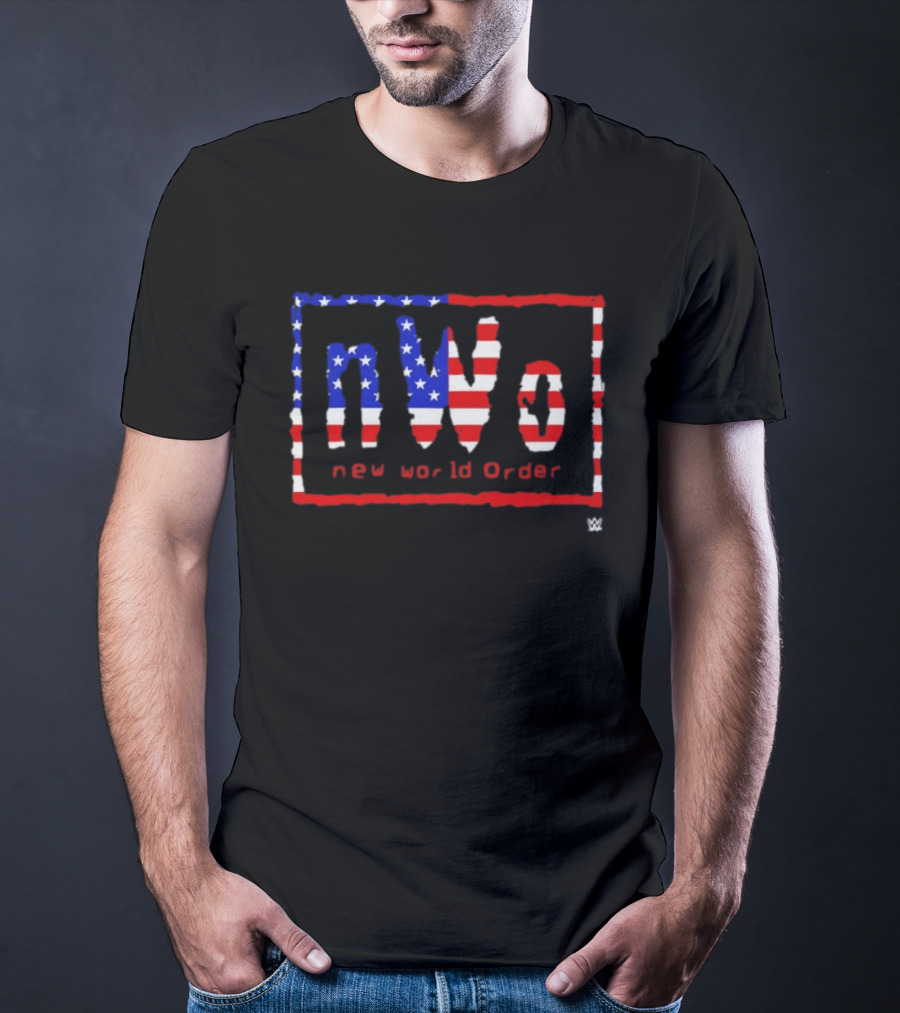 NWo New World Order WWE American Flag Stars And Stripes T-Shirt