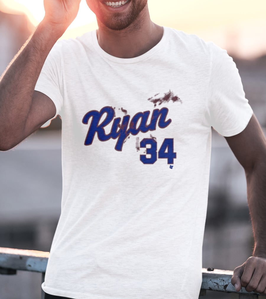 Ryan 34 Bloody Baseball Legend T-Shirt