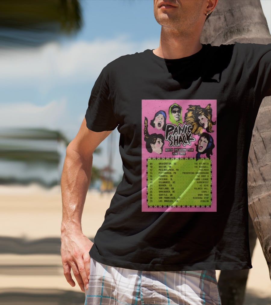 Panic Shack Na June 2026 Tour T-Shirt
