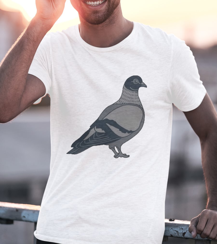 Pigeon Heavyweight Streetwear Symbolic T-Shirt