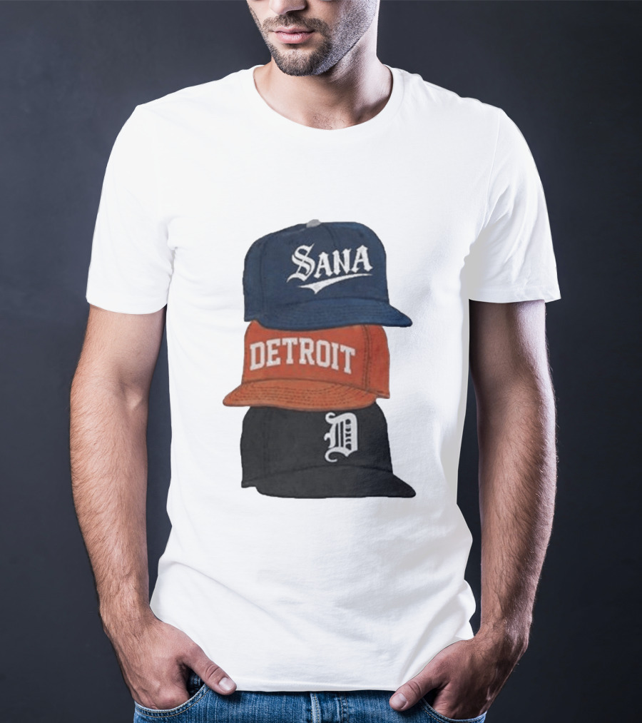 Sana Detroit Vintage Baseball Cap Collection D T-Shirt