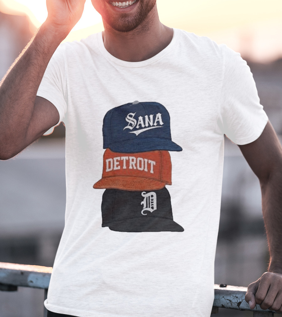 Sana Detroit Vintage Baseball Cap Collection D T-Shirt