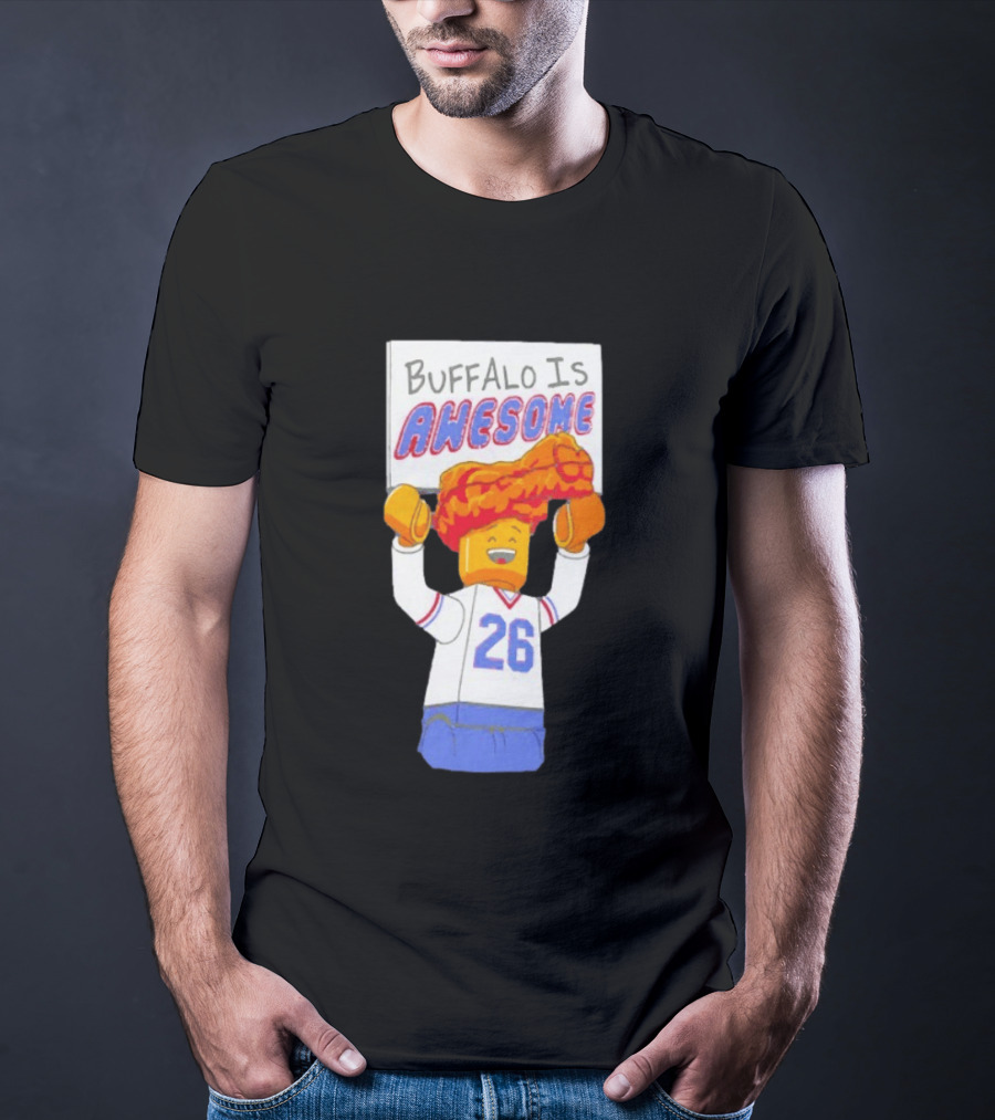 Buffalo Is Awesome Buffalo Bills Chicken Wing Hat 26 Football Fan T-Shirt