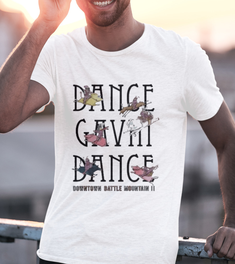 Dance Gavin Dance Downtown Battle Mountain II Horse Riding Figures T-Shirt
