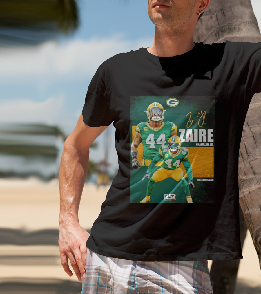 Zaire Franklin Jr Green Bay Packers 44 Signature Edition T-Shirt