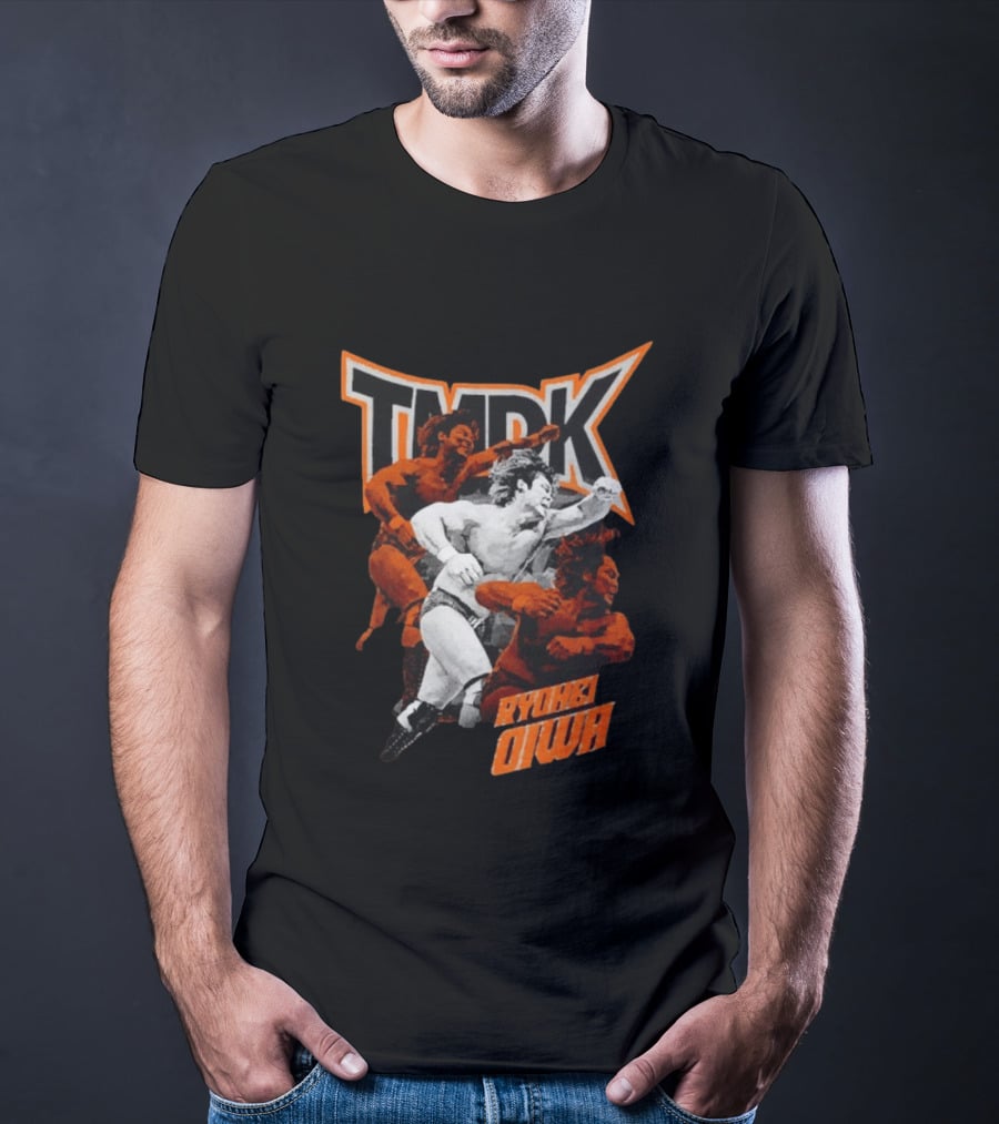 TMDK Ryohei Oiwa The Grip Wrestling Action Orange T-Shirt