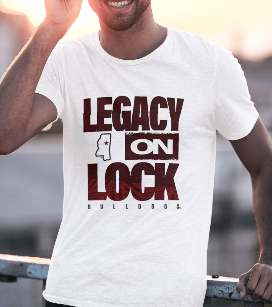 Mississippi State Bulldogs Legacy On Lock March Madness 2026 T-Shirt
