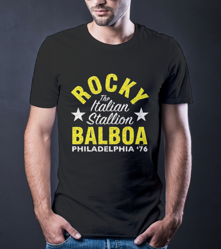 Rocky Balboa The Italian Stallion Philadelphia 76 Stars T-Shirt