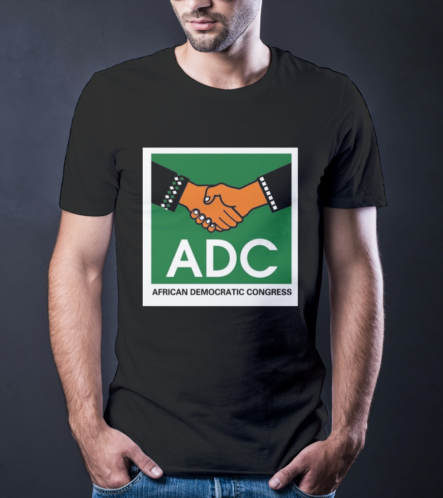 ADC African Democratic Congress Handshake Icon Green T-Shirt