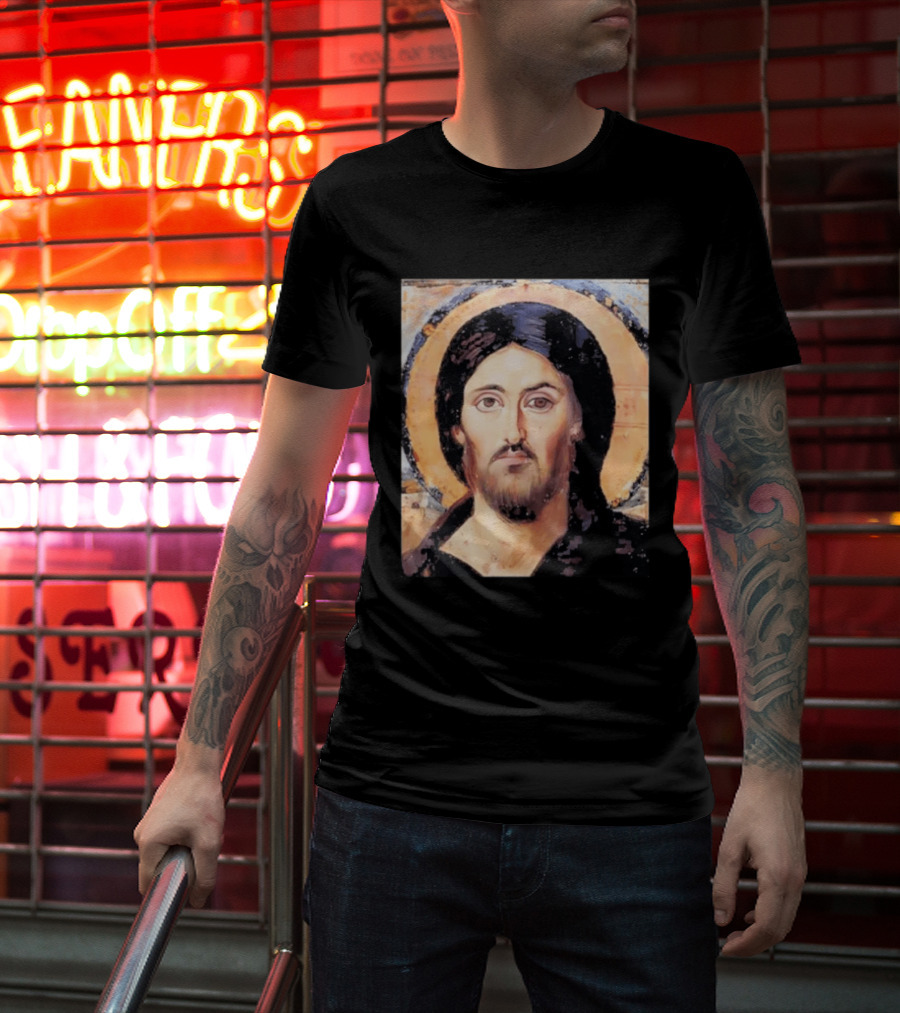 Jesus Christ Pantocrator Icon St. Catherine's Monastery Sinai T-Shirt