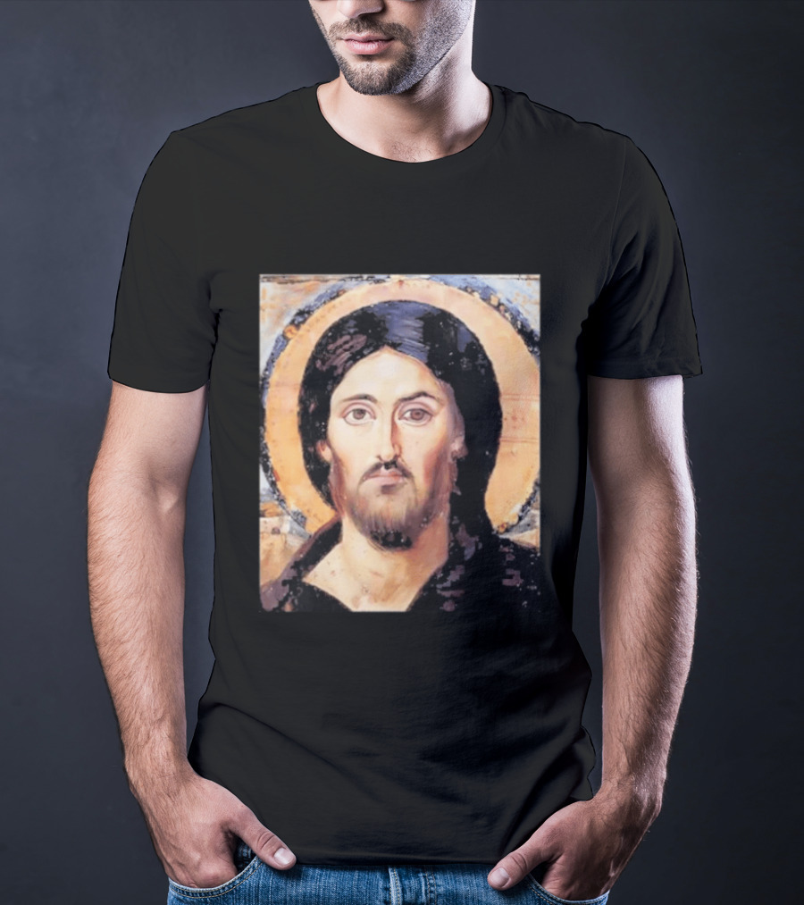 Jesus Christ Pantocrator Icon St. Catherine's Monastery Sinai T-Shirt
