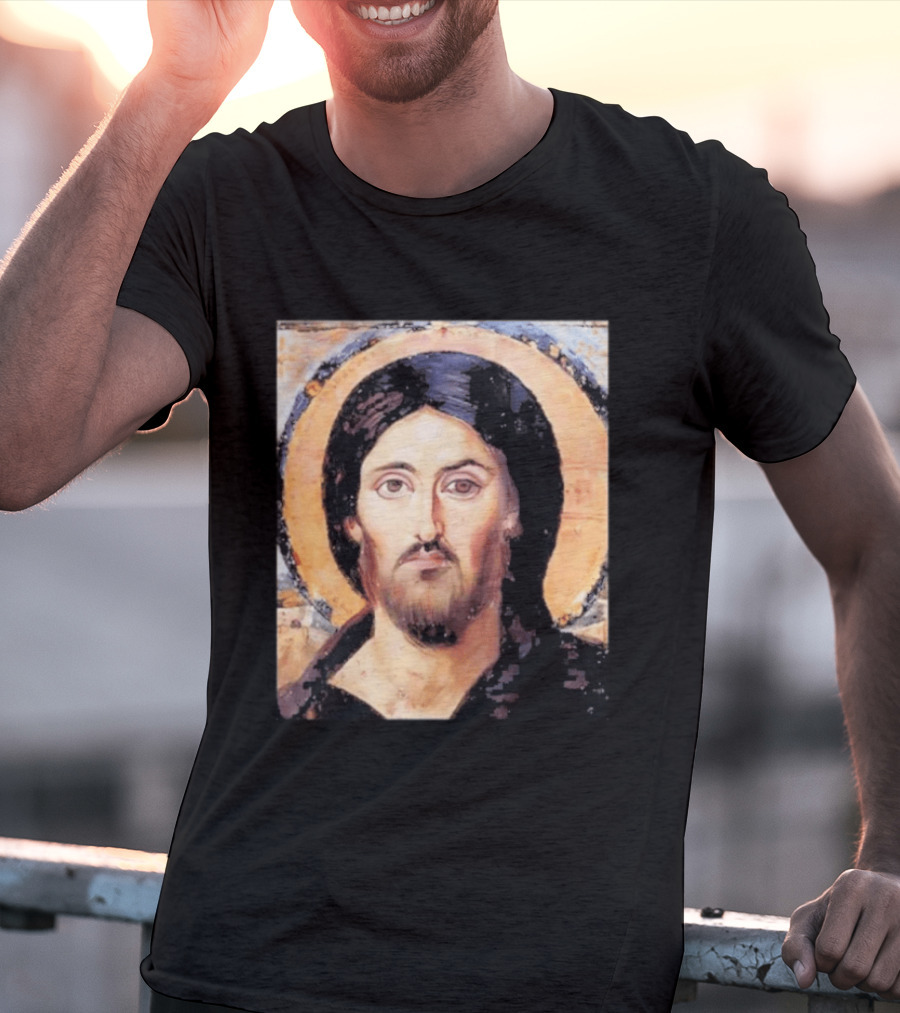 Jesus Christ Pantocrator Icon St. Catherine's Monastery Sinai T-Shirt