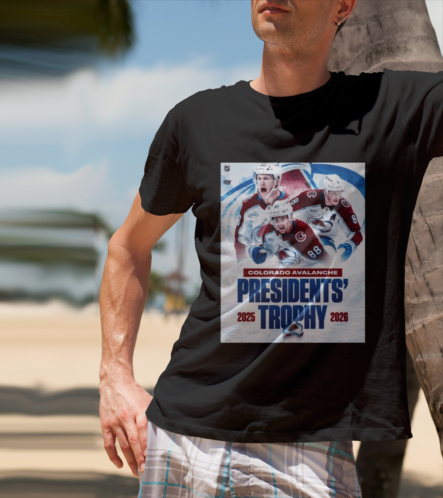 Colorado Avalanche NHL Presidents' Trophy 2025 2026 T-Shirt