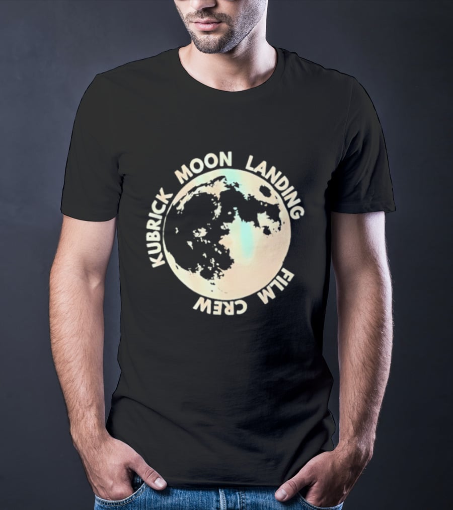 Kubrick Moon Landing Film Crew Circle Lunar T-Shirt