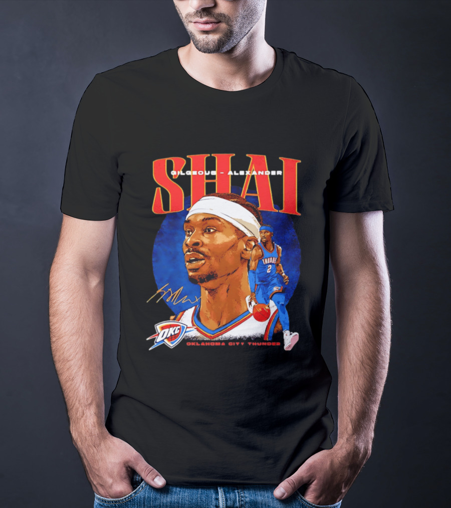 SHAI Gilgeous Alexander OKC Thunder Oklahoma City T-Shirt