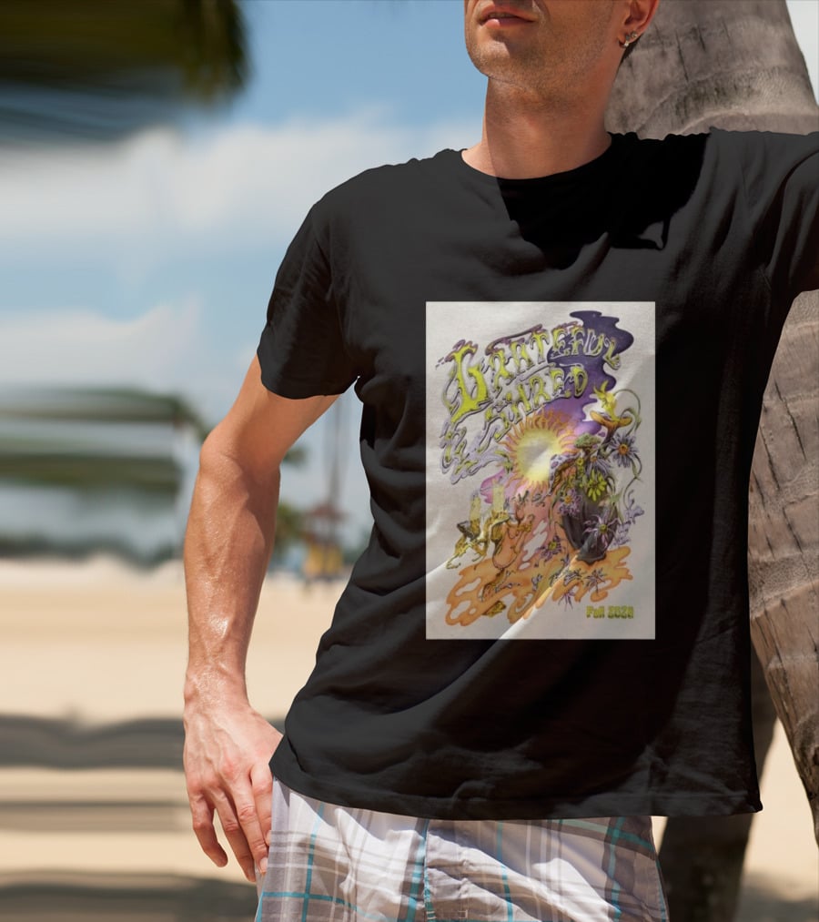 Grateful Shred Fall 2026 Psychedelic Sunflowers And Mushrooms Tour T-Shirt