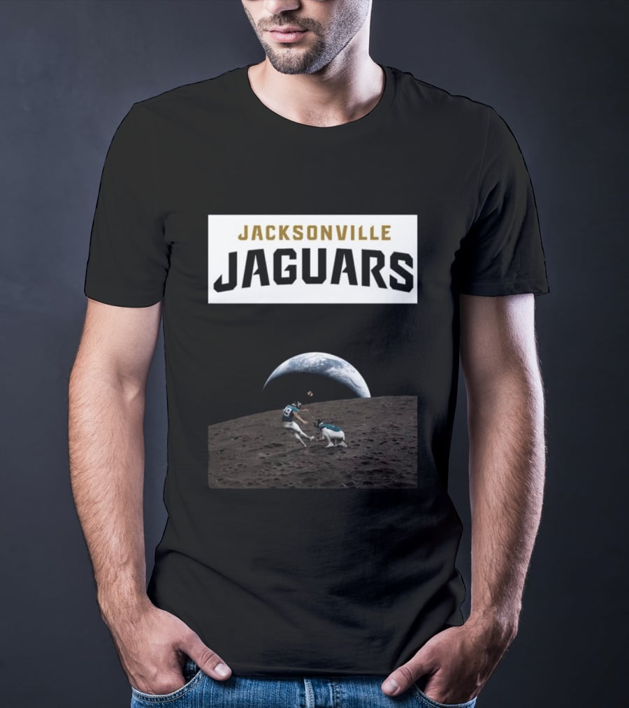 Jacksonville Jaguars Artemis II Moon Football T-Shirt