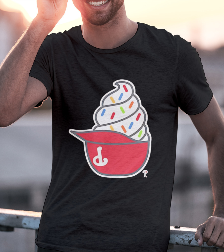 Philadelphia Phillies Ice Cream Hat With Sprinkles T-Shirt