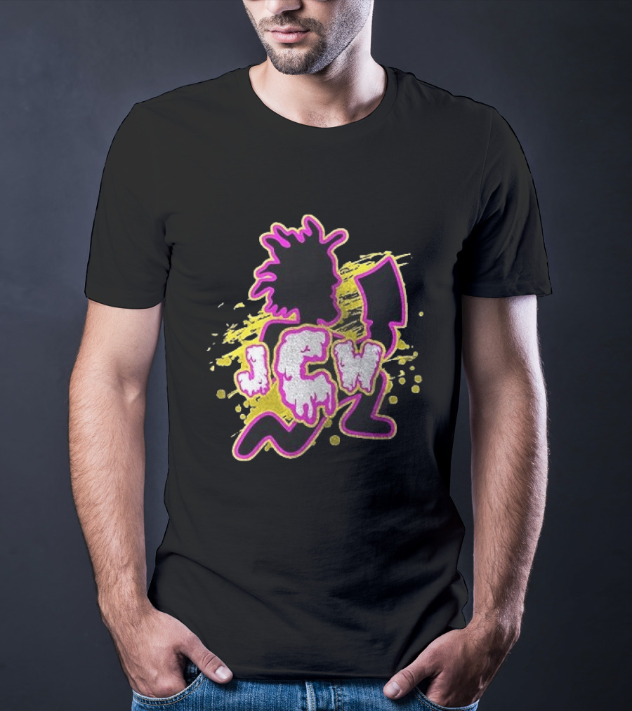 JCW Dani Mo Dino Myte Wrestler Iconic Wrestling Splatter T-Shirt