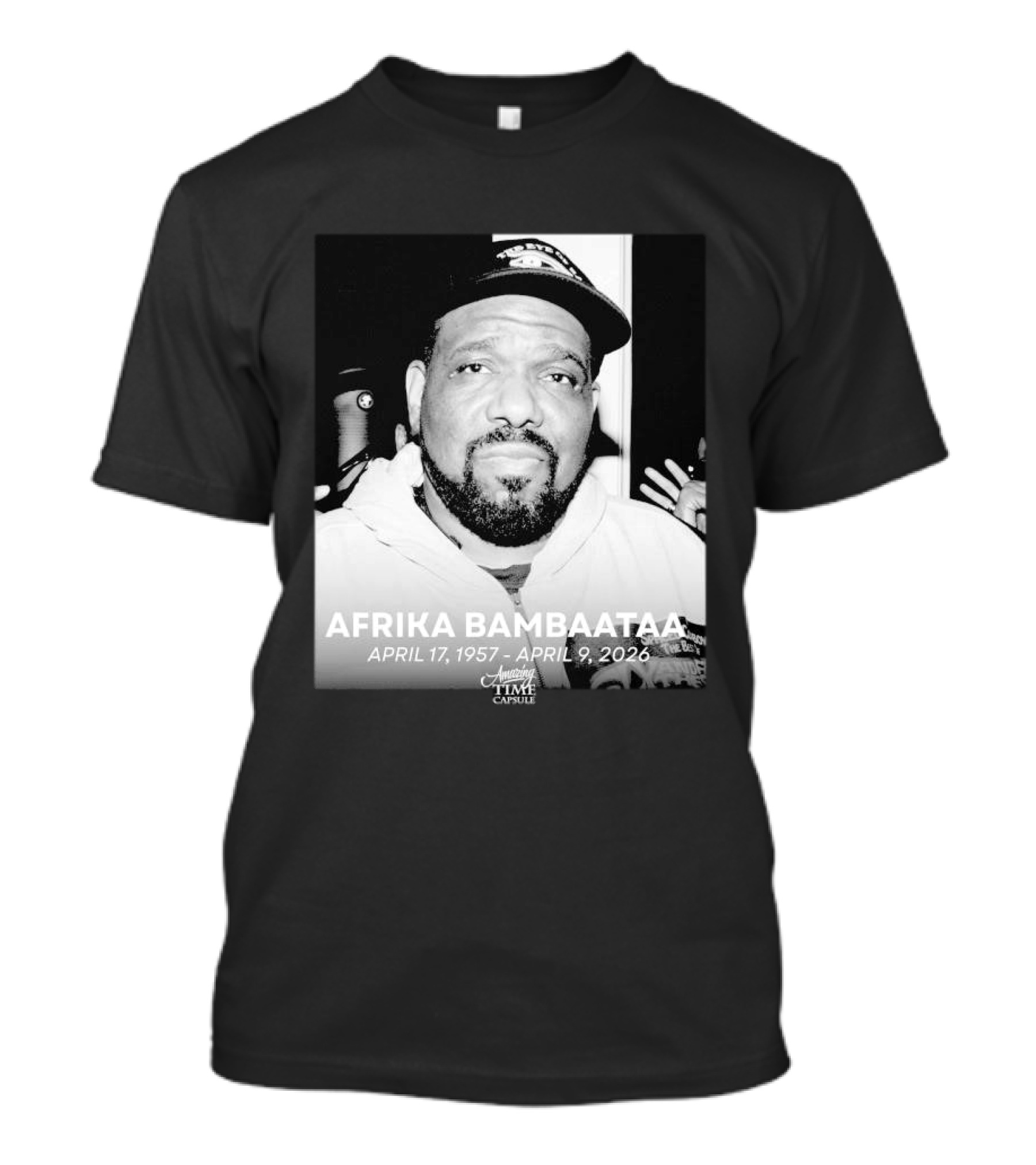 Afrika Bambaataa April 17 1957 April 9 2026 Time Capsule T-Shirt