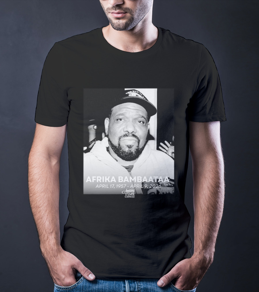 Afrika Bambaataa April 17 1957 April 9 2026 Time Capsule T-Shirt