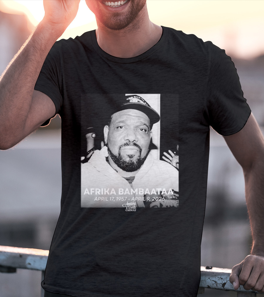 Afrika Bambaataa April 17 1957 April 9 2026 Time Capsule T-Shirt