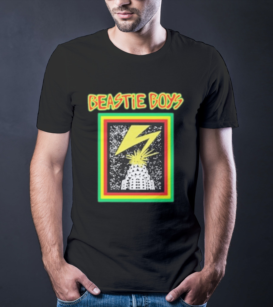 Beastie Boys Lightning Bolt Burst Skyline T-Shirt