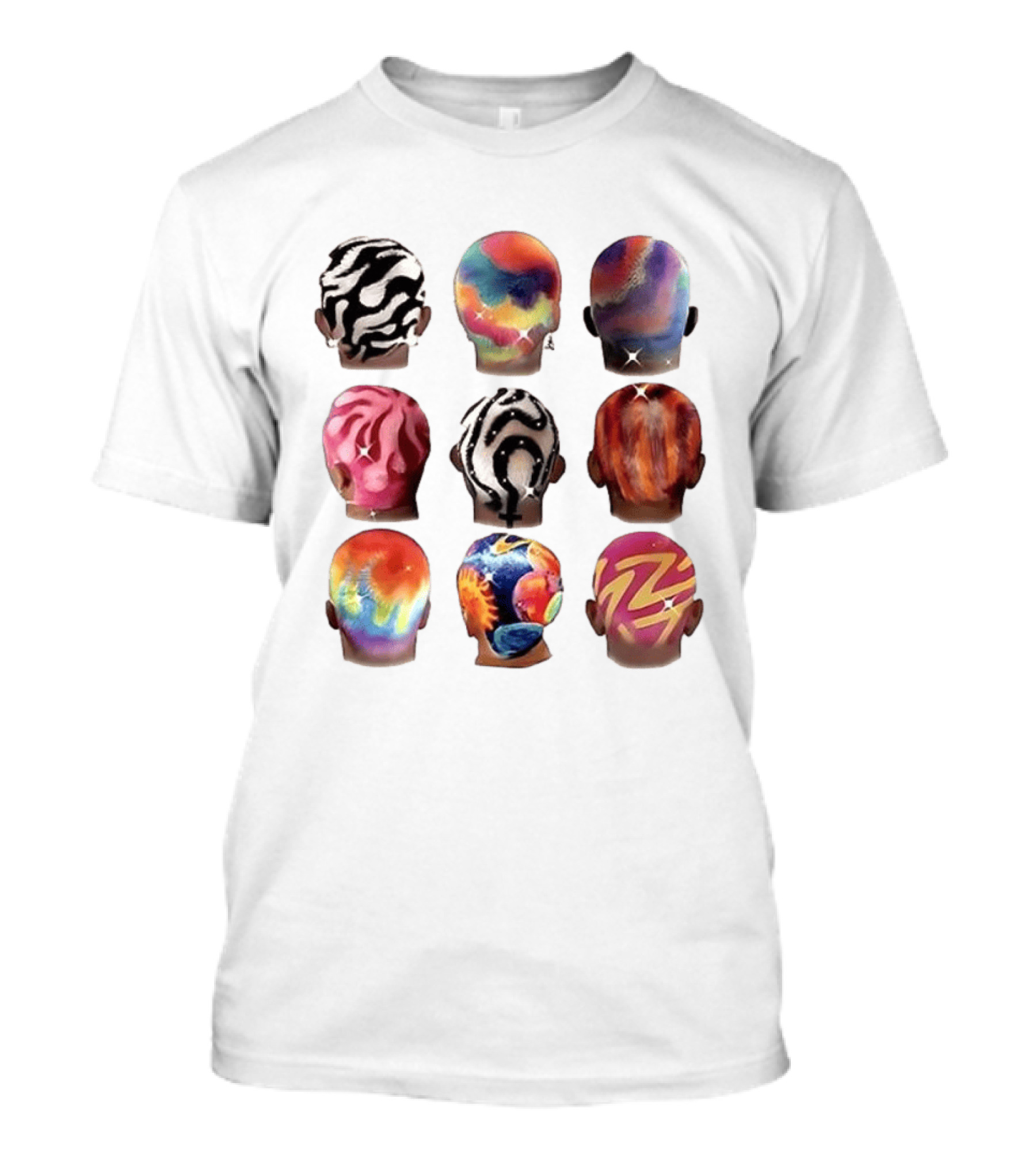 Boys Hair Colour Vibrant Patterns And Artistic Styles T-Shirt