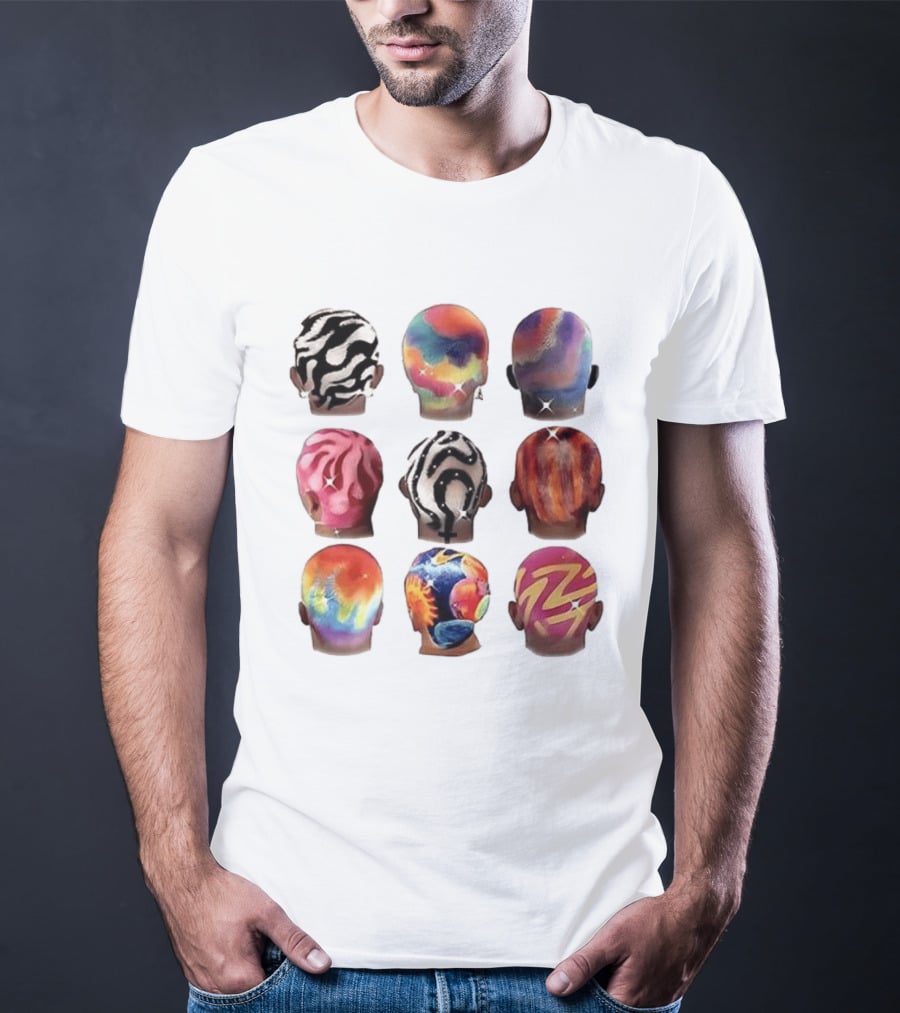 Boys Hair Colour Vibrant Patterns And Artistic Styles T-Shirt