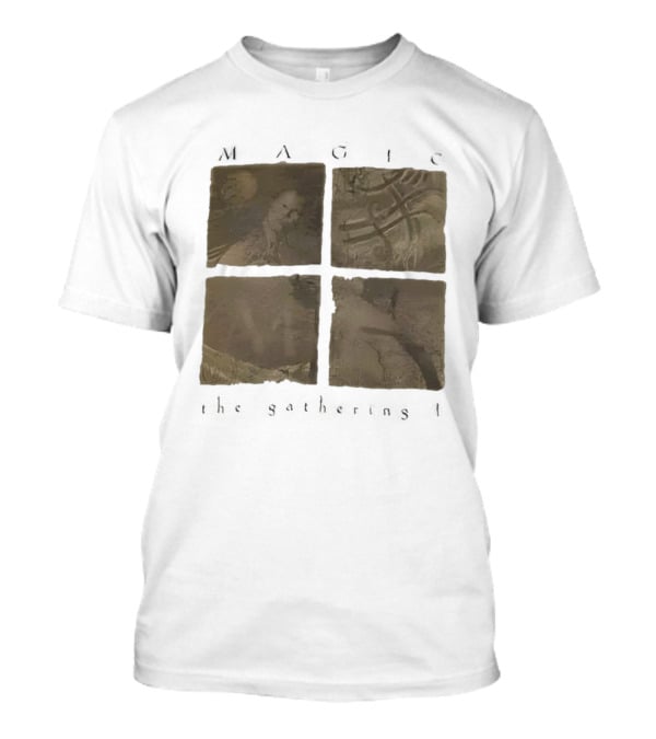 Magic The Gathering I Brown Four Panels Abstract T-Shirt