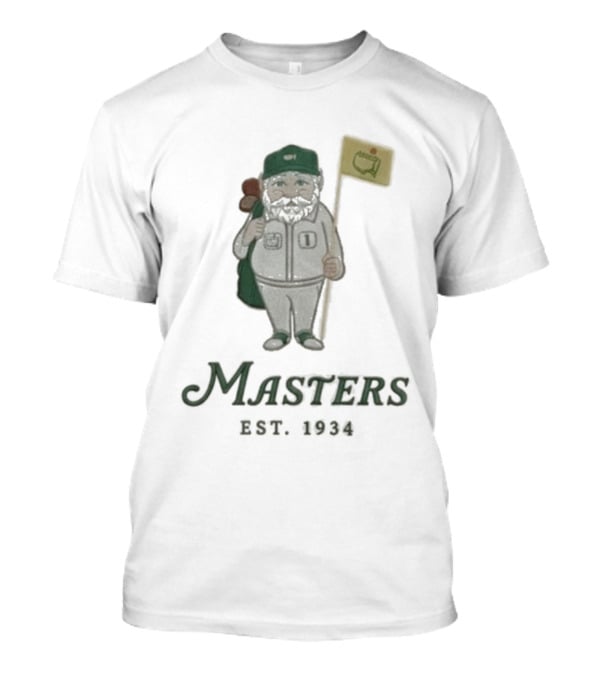 Masters Golf Gnome Est 1934 Augusta Flag T-Shirt