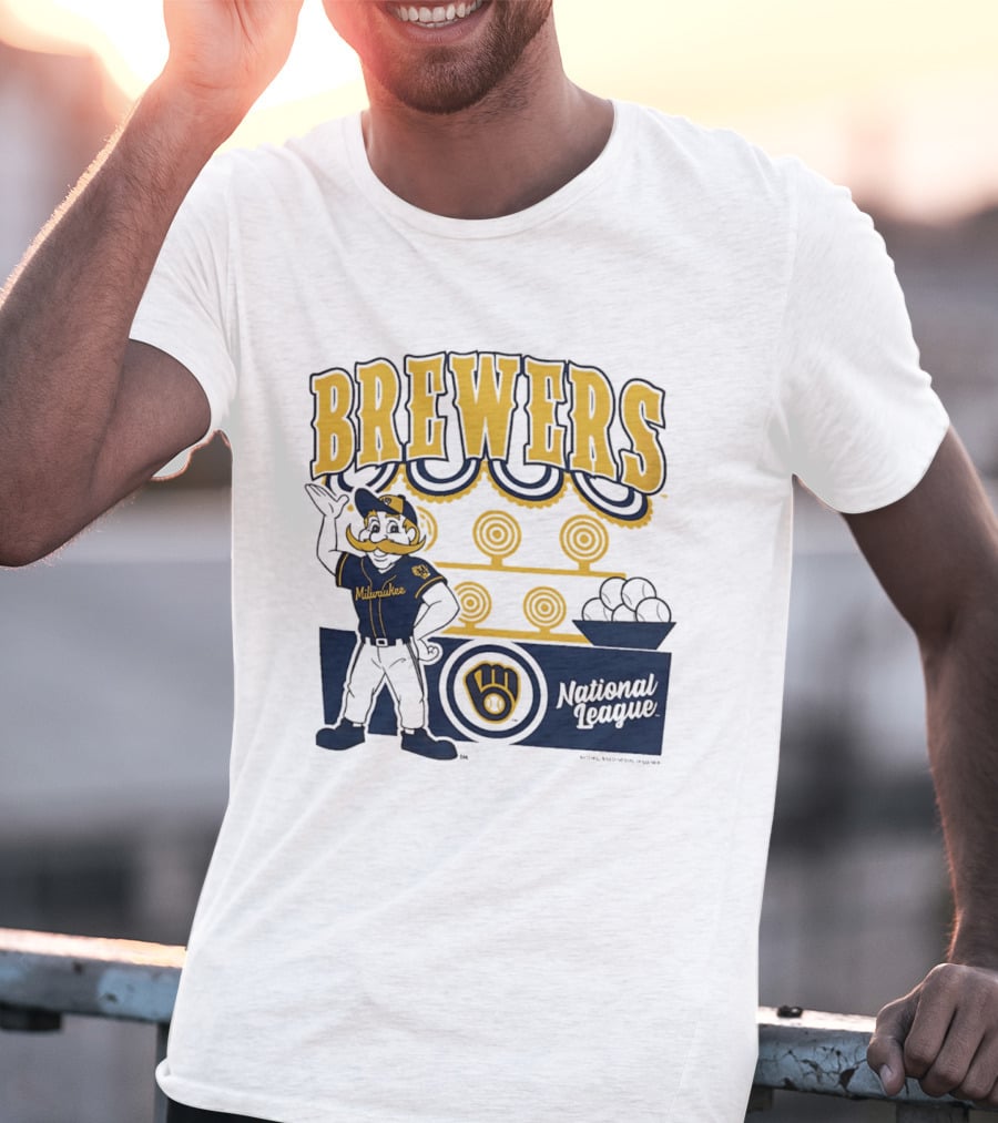 Milwaukee Brewers National League 2026 Step Back Up T-Shirt