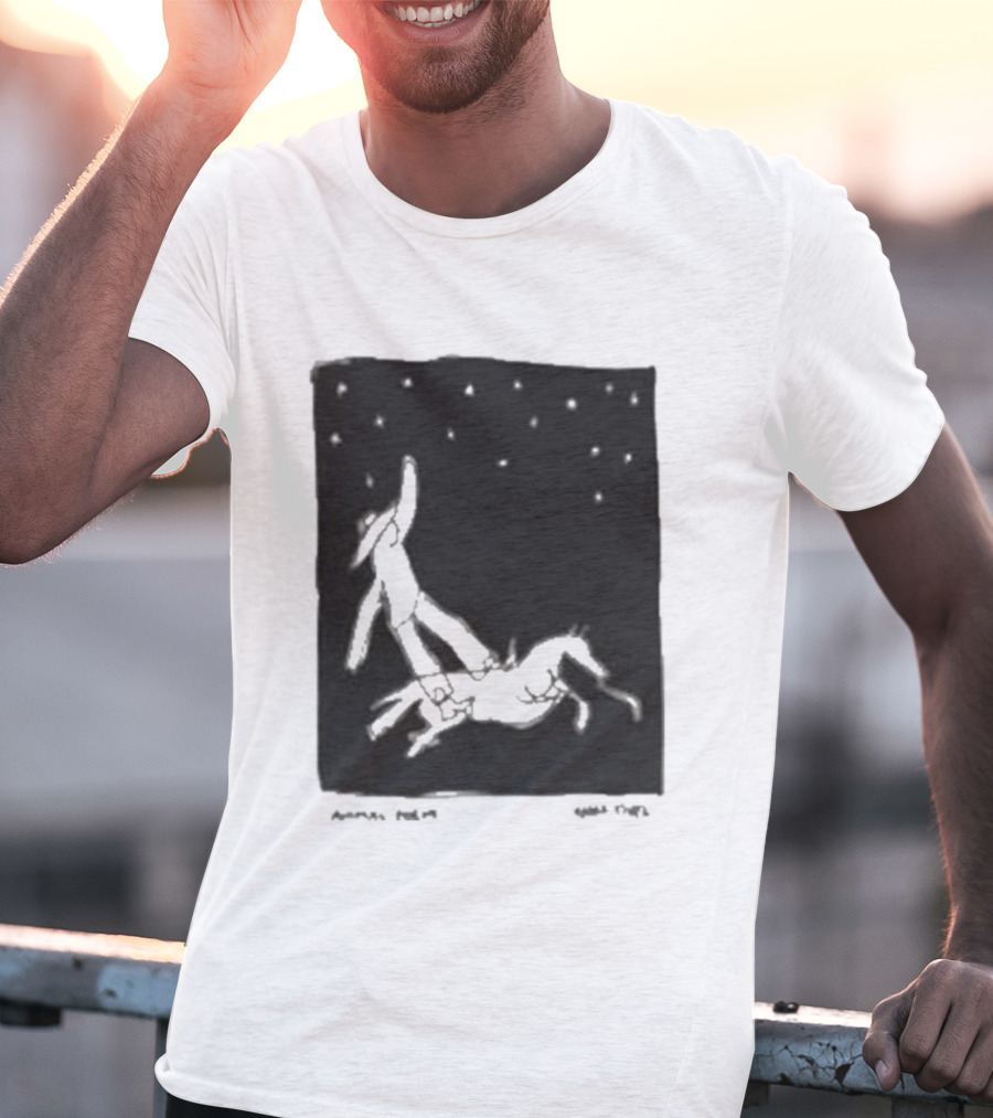 Anna Tivel Cowboy Under Starry Night T-Shirt