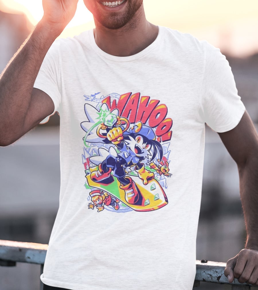 Fangamer Klonoa Wahoo Vintage Style Snowboarding Adventure T-Shirt
