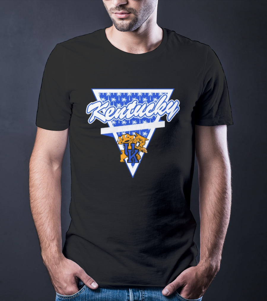 Kentucky Wildcats Palm Tree Triangle Vintage Vibe T-Shirt