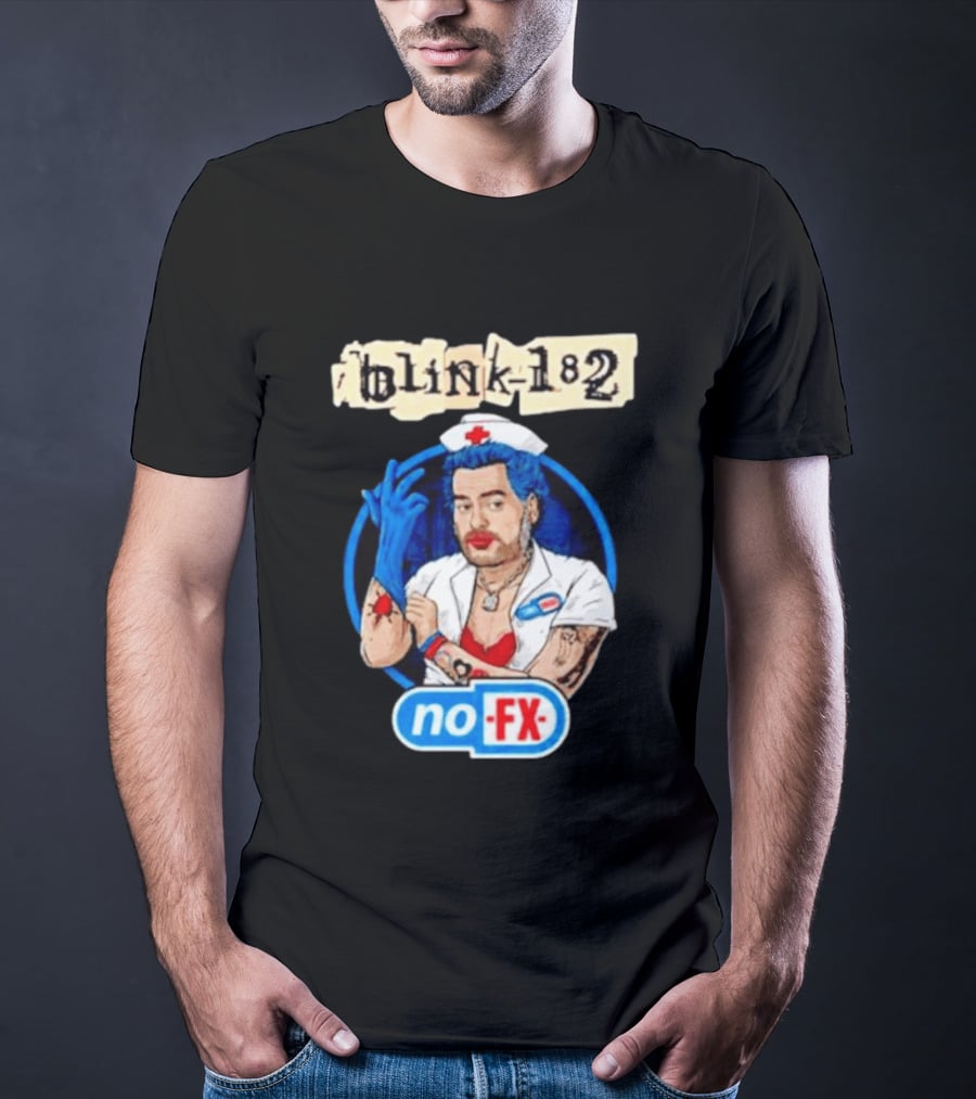 Blink 182 NoFX Collaboration San Diego Nurse T-Shirt