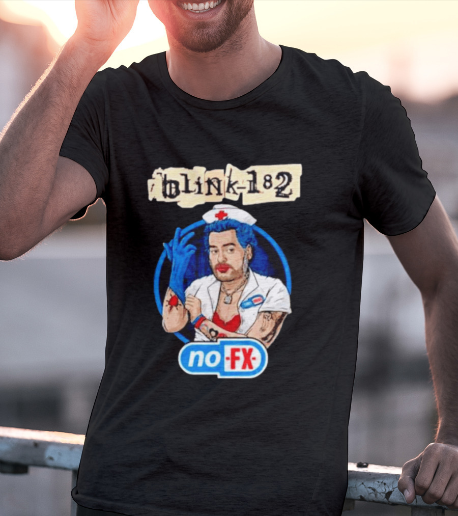 Blink 182 NoFX Collaboration San Diego Nurse T-Shirt