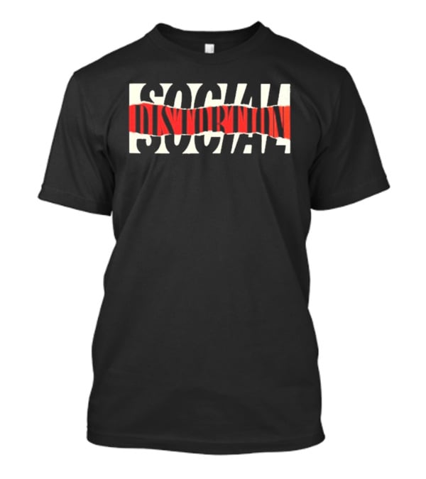 Social Distortion Torn White And Red T-Shirt