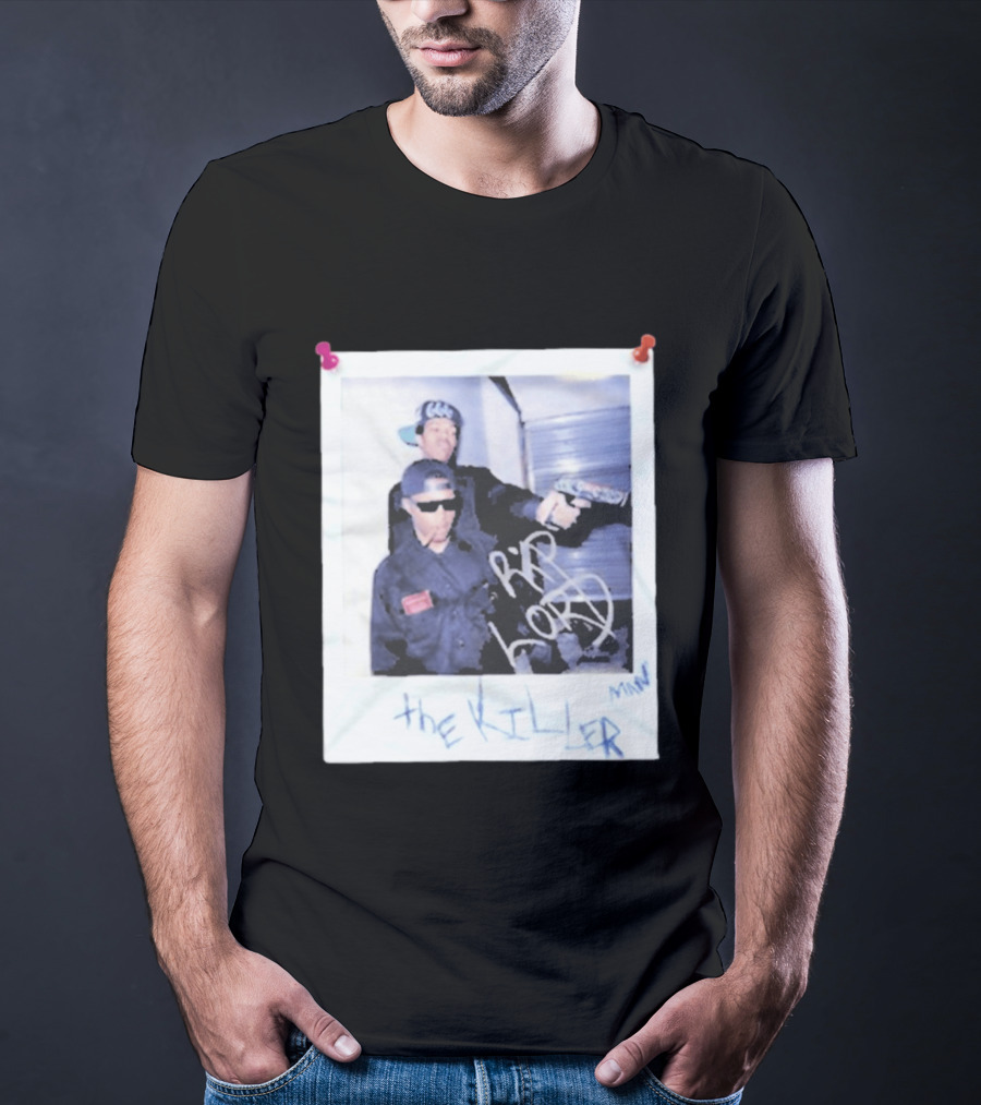 Three 6 Mafia RIP Lord The Killer MIN With Graffiti Style Polaroid T-Shirt